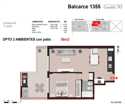 Imagen 8 de 8 de Balcarce 1300 - 1 Dormitorio En Venta En Rosario