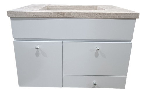 Mueble Baño Vanitory Flotante 70cm Bacha Marmolina - Cirobam