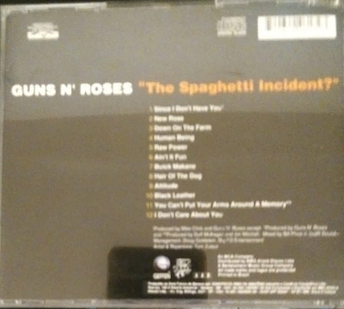 Cd Guns N Roses The Spaghetti Incident? (Usado)