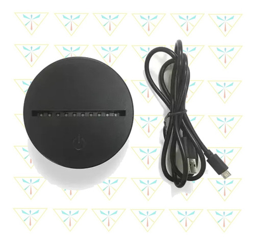 Lámpara Mesa 3d Estrella De La Muerte Base Negra + Control