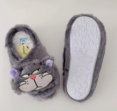 Pantuflas De Gato Lucifer (cenicienta) Unitalla (23-24 Mx)