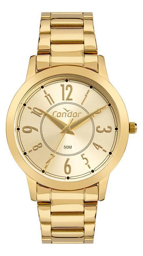 Relógio Condor Feminino Co2035mzu/4x Casual Dourado 36mm