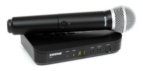 Imagem 2 de 2 de Microfone Shure BLX BLX24/PG58 dinâmico cardióide preto