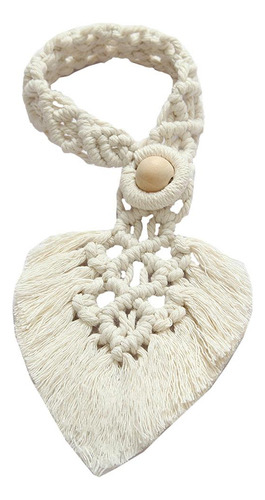 2 Bohemia Hand Macrame Weave Cortina De Algodão Natural