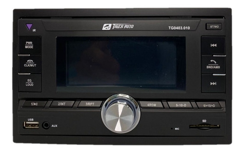 Som automotivo Tiger Auto TG0403.010 com USB, bluetooth e leitor de cartão SD