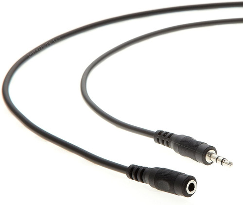 Cable De Extension Audio Estereo M/f 3,5 Mm | Negro, 7,62 M