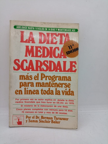 La Dieta Medica Scarsdale - Dr. Hernan Tarnower - Usado  