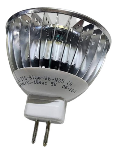 Foco Mr16 Led 12v 5w Azul Alberca Fuente Jtm