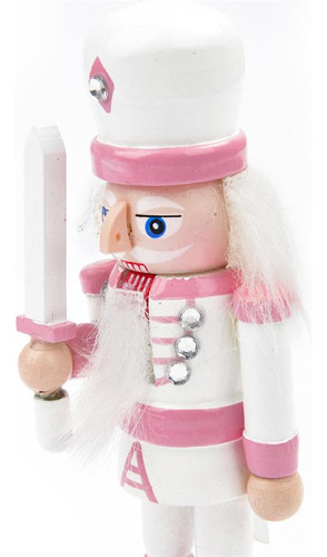 4x Figura De Soldado Cascanueces De Madera Adorno De Muñeca
