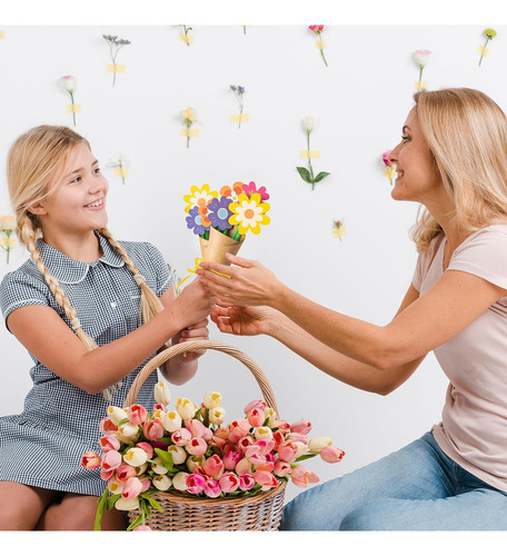 24 Diy Ramo De Flores Artificiales Girasol Eterno Para Mujer Color Colorido