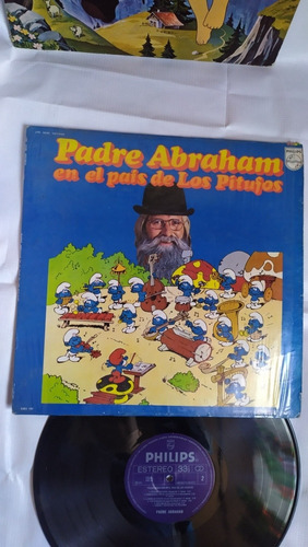 Padre Abraham En El País De Los Pitufos Disco De Vinil Origi