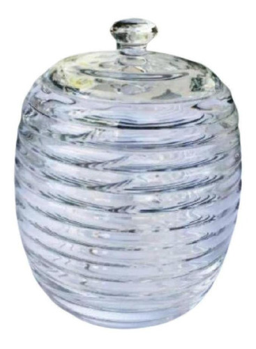Açucareiro De Cristal C/colher E Tampa Colmeia 210ml - Lyor