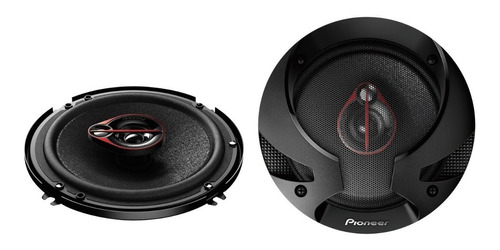 Bocina Tipo Coaxial Pioneer Ts-r1651s Para Carros, Pickups & Suv Color Negro De 4 X 2 Unidades 