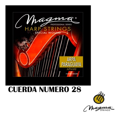 Cuerda Arpa Paraguaya Numero 28 Magma