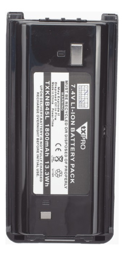 Batería Li-lon, 1800 Mah 7.4v, Para Radios Tx-knb45l Txpro