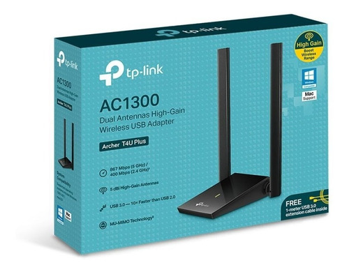 Usb Red Tp Link Archer T4u Plus Ac1300 Dual Band 2 Ant 5dbi