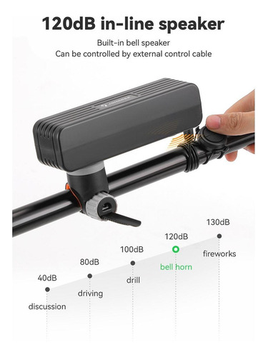 Luz De Bicicleta Faro De Bicicleta Brillante Faro Con Alarma