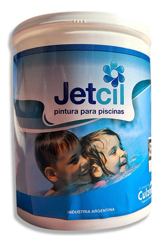 Pintura Para Piscinas Jetcil Hormigón 1 Litros Acuosa Blanca