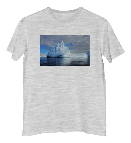 Remera Niño Iceberg Bote Mar Helado Hielo Blanco N1