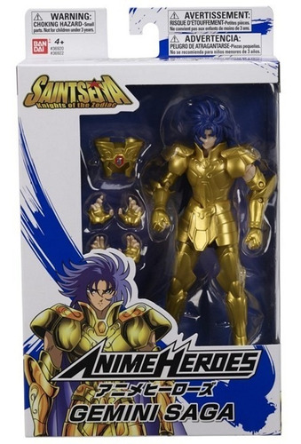 Boneco Gemini Saga Anime Heroes - Cavaleiros Do Zodíaco