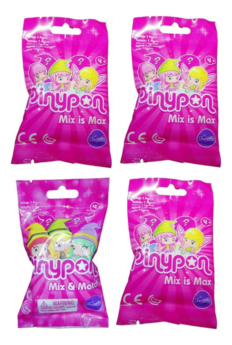 Pinypon Sobres Sorpresa Con Mini Muñeca X 4