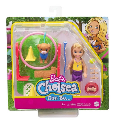 Barbie Chelsea Can Be Conjunto Treinadora Pet Gtr88 Mattel