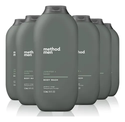 Body Wash Method Men Juniper + Sage, 532 Ml (paquete De 6)