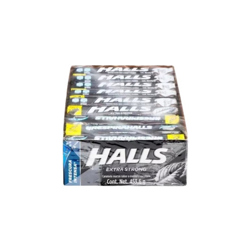 Caramelos Halls Negro Extra Fuerte