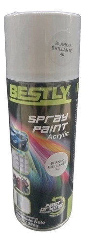 Pintura Acrílica Spray Blanco Brillante Bestly