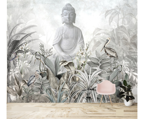Vinilos Murales Empapelados Buda Meditacion Yoga Wpic