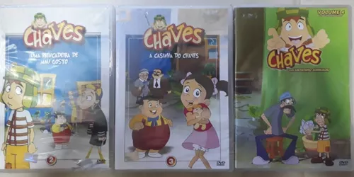 chaves em desenho animado pintando a vila