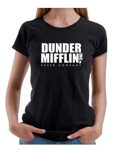 Camiseta feminina algodao Dunder Mifflin Paper Company inc em Promoção na  Americanas