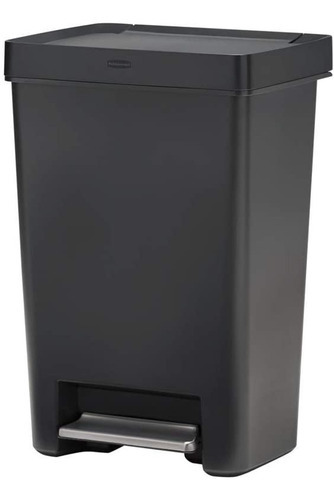 Bote Basura Con Pedal Premier Rubbermaid® Serie 2, 13 Gal Color Negro