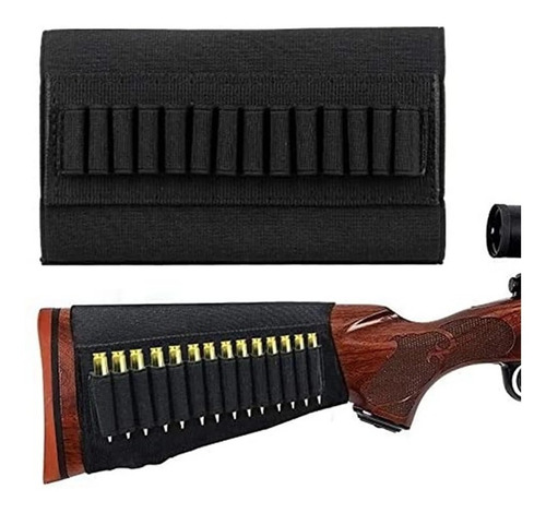 Cartuchera Porta Cartuchos Rifle Escopeta Culata 14 Tiros