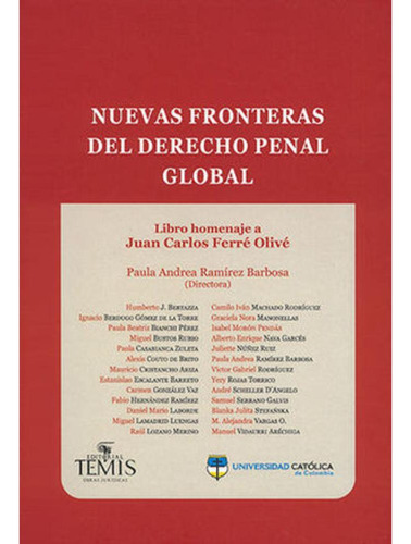 Libro.- Nuevas Fronteras Del Derecho Penal Global