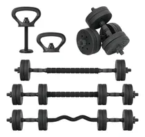 Comprar Mancuernas Ajustables Altera Pesas Rusas Barras Discos 15 Kg Color Negro