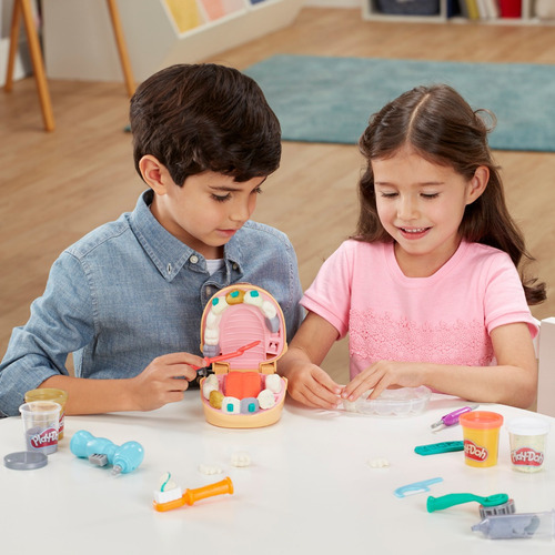 Imagen 4 de 10 de Play Doh Dentista Bromista Taladra Y Rellena Plastilina