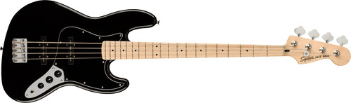 Squier Affinity Series Jazz Bass, Negro, Diapasón De Arce