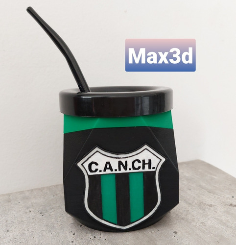 Mate Club Atlético Nueva Chicago Ed. Futbolero Impreso En 3d