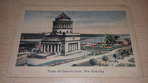 Antigua Postal Estados Unidos New York Tumba General Grant