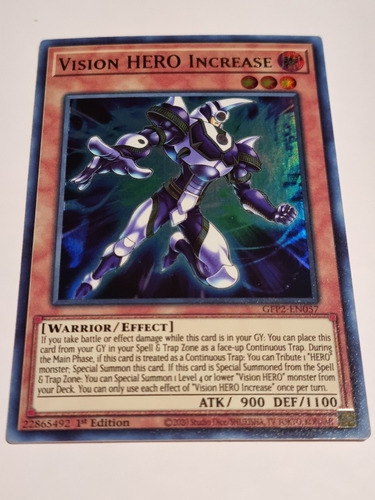 Vision Hero Increase Ultra Yugioh