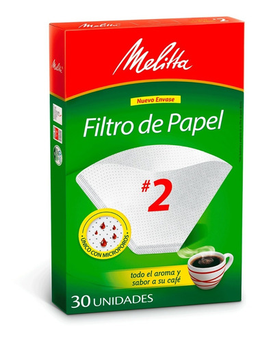 Filtro Cafe Melitta N°2 Envio Gratis