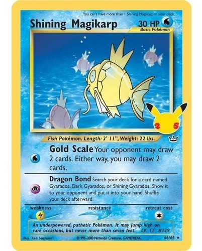 Shining Magikarp Pokémon Tcg Carta Original En