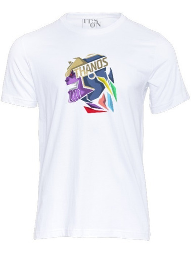 Playera Thanos Minimalista. Colores Gemas Infinito. Avengers