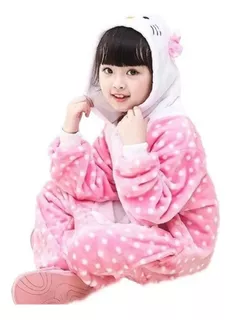 Pijama Mameluco Disfraz Cosplay Pijamas Hello Kitty Niña