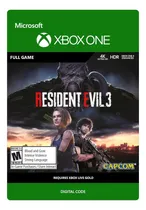 Comprar Resident Evil 3 Remake Xbox One, Series S\u002Fx