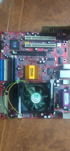 Tarjeta Madre Pentium Con Fan Cooler, Chip Y Memoria. $40