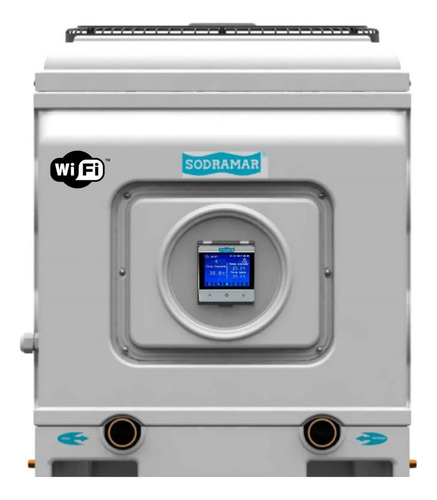 Aquecedor Trocador De Calor Wifi Sd 40 Piscina 39m3 + Bomba