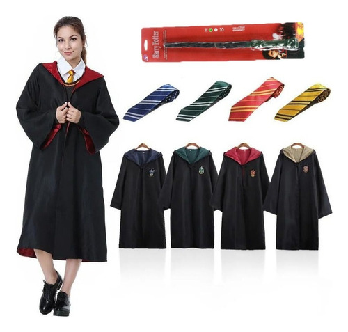 Disfraz De Cosplay De Hermione Granger Con Capa Mágica .