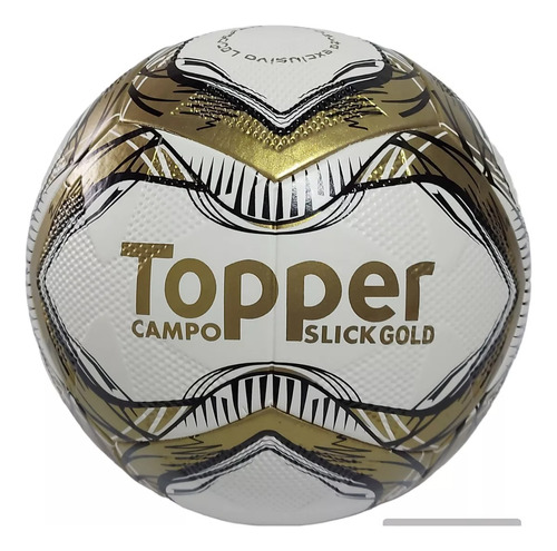 Bola Futebol Campo Oficial Topper Slick Gold Original